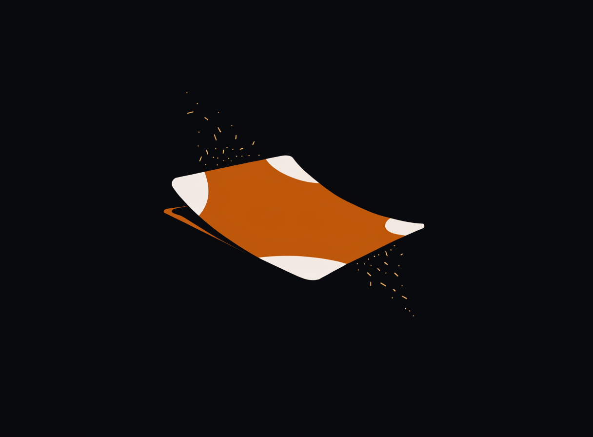 Illustration einer fliegenden Spielkarte – Symbolbild für den Aha-Moment im Marketing