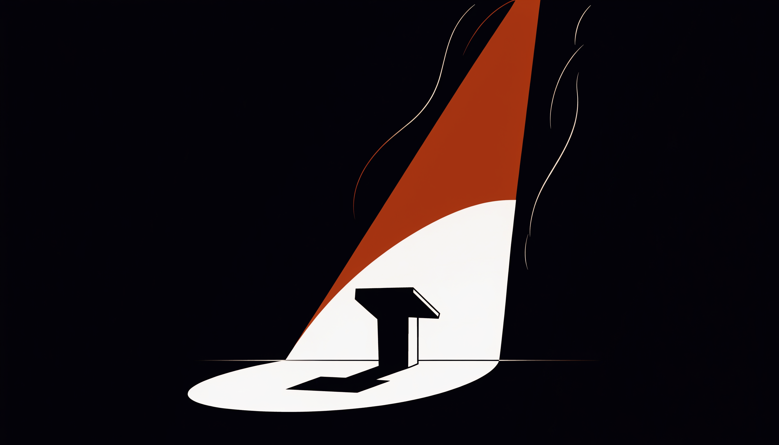 Abstrakte Illustration eines Bühnenspots – Symbolbild für Keynotes und Vorträge